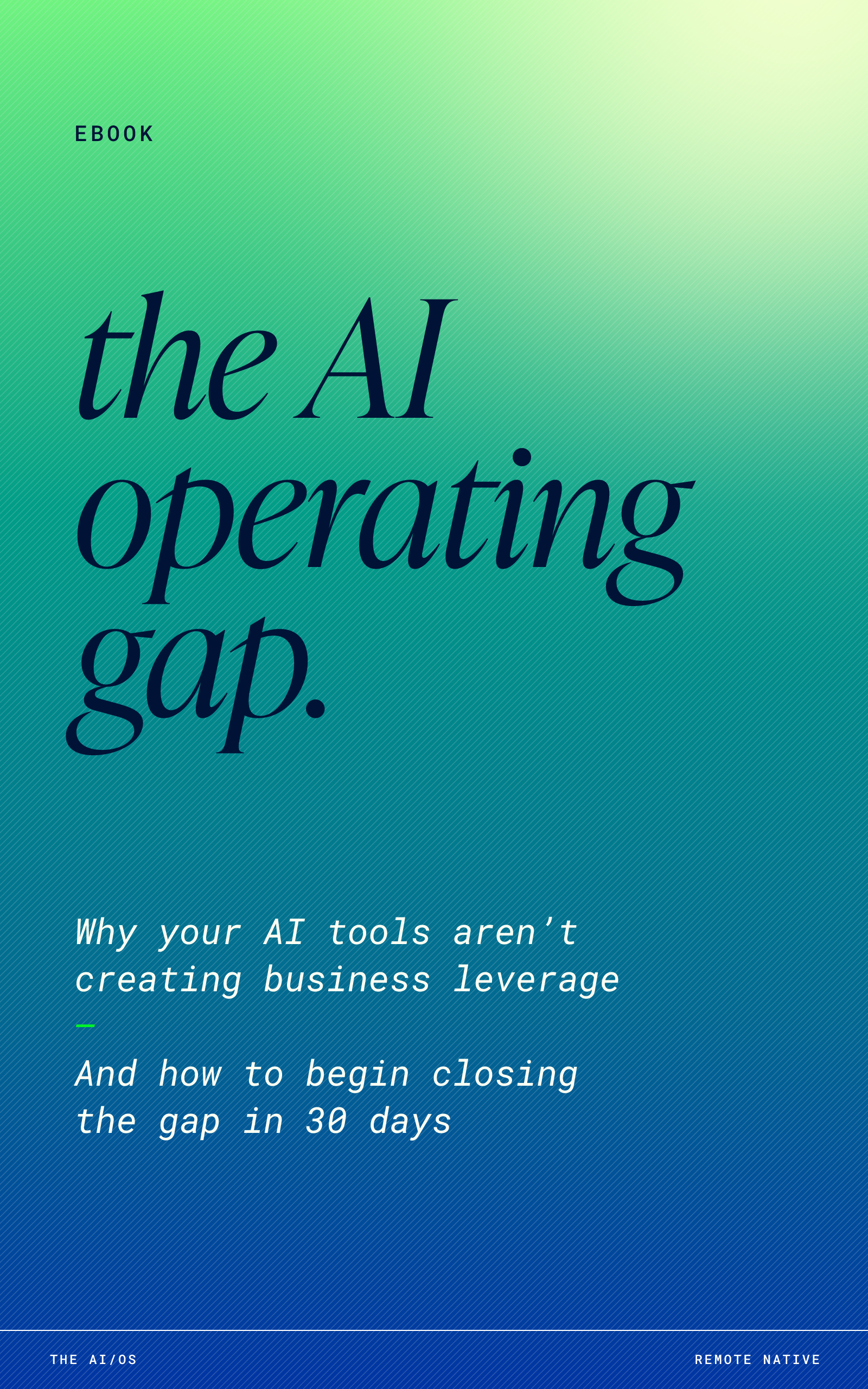 The AI Operating Gap