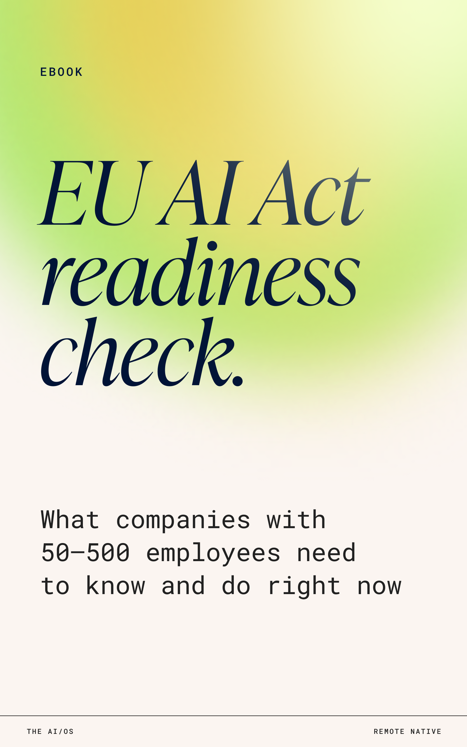 EU AI Act Readiness Check